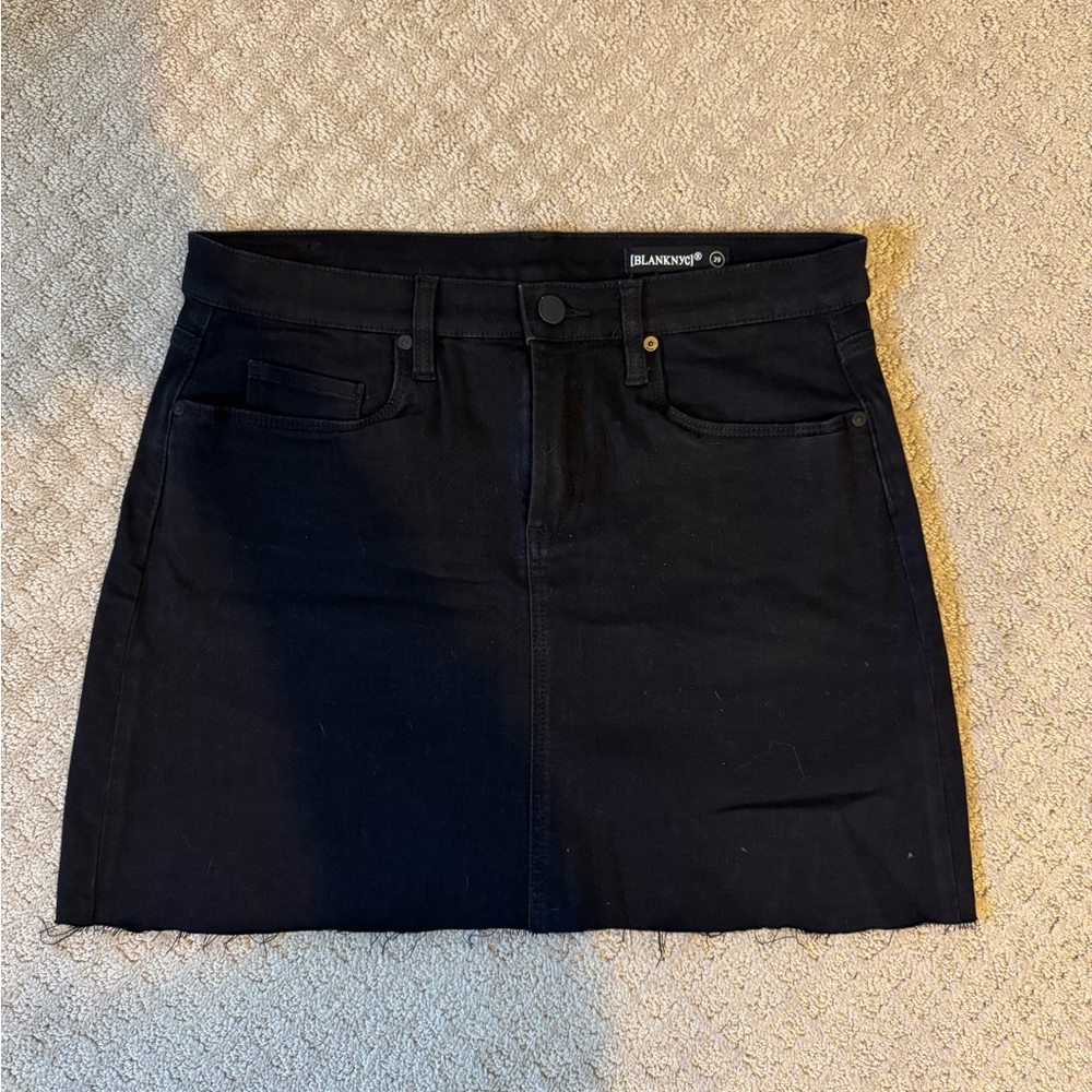Blank NYC Midnight Black Mini Skirt